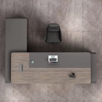 Meubles de bureau modernes de direction au prix d'usine, conception de luxe OEM, aluminium, 160 cm, 180 cm, 200 cm, bureau d'ordinateur en bois