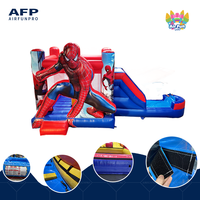 Château gonflable en PVC sur le thème des super-héros, trampoline commercial pour 10 utilisateurs, jeu intérieur/extérieur
