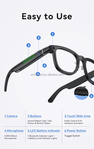 Lunettes de caméra Xo1 UltraSmart avec photos 8MP et vidéo 1080P, stockage 32 Go et étanchéité IP64, photographie et <span class=keywords><strong>traduction</strong></span> en temps réel - Product Image 2