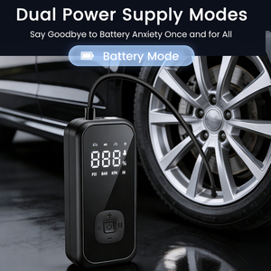 เครื่องสูบลมยางรถยนต์แบบพกพา DC12V ABS พร้อมหน้าจอ LCD ดิจิตอล กำลังไฟสูง 90W แรงดันสูงสุด 150PSI - Product Image 2