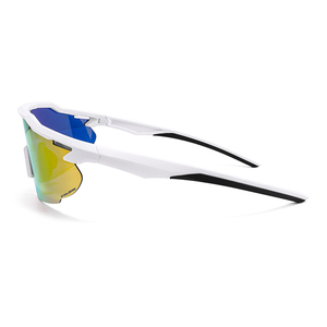 Logo personnalisé marque TR90 sport lunettes de soleil pickleball cyclisme lunettes rose rouge bleu mulit couleur lentille pour scooter moto vélo - Product Image 5