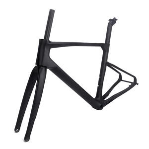 Nouveau vélo de route entièrement en fibre de <span class=keywords><strong>carbone</strong></span>, fourche avant à disque à extraction de vent brisé, <span class=keywords><strong>cadre</strong></span> 48/50/50/54 cm, Chine - Product Image 1