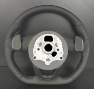 Volant de voiture à fond plat en cuir perforé <span class=keywords><strong>S</strong></span>-<span class=keywords><strong>Line</strong></span> pour <span class=keywords><strong>Audi</strong></span> A3/A4/A5/A6/A7/Q3/<span class=keywords><strong>Q5</strong></span>/Q7/R8/A8/<span class=keywords><strong>S</strong></span>/RS <span class=keywords><strong>Line</strong></span> - Product Image 2