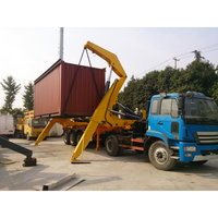 Nouvelle grue montée sur camion de marque chinoise de premier plan Mqg37A, grue pliante de 37 tonnes, remorque porte-conteneurs latérale
