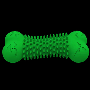 Jouet à mâcher interactif et amusant pour chien, écologique, résistant à la tranchée des dents, en caoutchouc sûr pour le nettoyage des dents, coloré - Product Image 4
