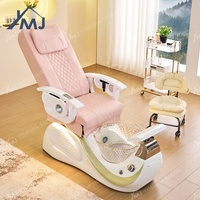 Fauteuil de Pédicure Professionnel avec Pompe de Vidange pour Salon de Manucure et Spa des Pieds