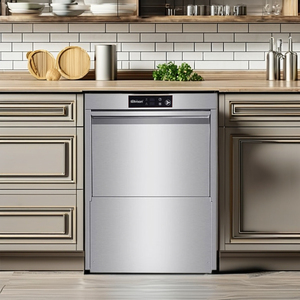 Lavabicchieri Professionale in Acciaio Inox da Incasso, Lavastoviglie Sottobanco per Ristoranti e Hotel - Product Image 1
