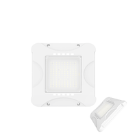 Lámpara LED Comercial para Techo IP65 de 100W/150W/200W, Certificada DLC, con Temperatura de Color Múltiple (3500K-6000K) para Gasolineras y Estacionamientos