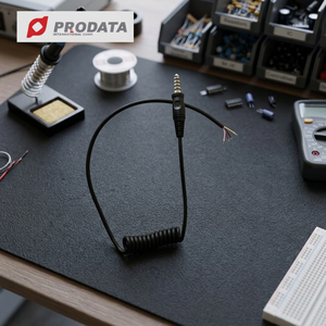 Câble PRODATA personnalisé 7,1 mm 5 pôles vers spirale ouverte 5 pigtail en PU pour applications audio et vidéo - Product Image 1
