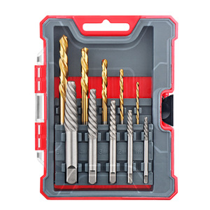 Jeu d'extracteurs de vis en spirale Ximeng, métriques, en acier au chrome-molybdène sablé, pour l'extraction de vis ou boulons endommagés - Product Image 1