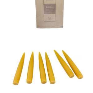 เทียนไขผึ้งสีเหลืองธรรมชาติบริสุทธิ์ LP54F สำหรับขายส่ง ทำด้วยมือ - Product Image 1