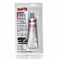 Mastic silicone haute température 3+3 RTV noir à faible volatilité pour la construction et le travail du bois
