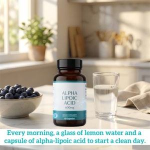 Suplementos de Ácido Alfa Lipoico OEM al por Mayor, Cápsulas de ALA de Marca Privada, Fabricante de Píldoras Antioxidantes con Fórmula Personalizada - Product Image 6