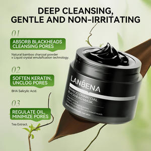 <span class=keywords><strong>Lanbena</strong></span> Removedor de espinillas Máscara de cabeza negra para la nariz Tira de poros Peel Off Cuidado facial espinillas tiras de nariz - Product Image 5