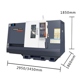 TCK56A CNC-draaibank, 65 mm boring, enkelvoudige digitale besturing, automatisch en handmatig, geschikt voor alle kleine werkstukken, horizontaal schuin bed, motor gebruikt. - Product Image 2