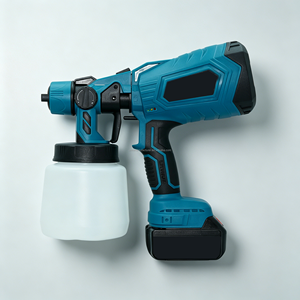 Pistolet à peinture électrique sans fil MKT <span class=keywords><strong>18V</strong></span> Li-ion, pulvérisateur HVLP portatif pour peinture murale avec débit réglable - Product Image 1