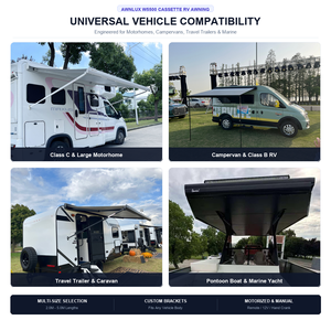 Toldo Retráctil Manual <span class=keywords><strong>para</strong></span> Caravana/RV Awnlux W5500, Fácil Instalación, Marco de Aleación de Aluminio, <span class=keywords><strong>para</strong></span> Camper Van - Product Image 5
