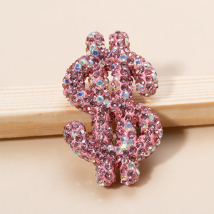 Sáng Tạo Đô La Dấu Hiệu Lớn Thiết Kế Kim Cương Charms Với Lỗ Điện Thoại Rác Trường Hợp Phim Hoạt Hình Túi Treo Trang Trí Quà Tặng Bán Buôn - Product Image 1