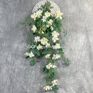 Flores artificiales plantas verde lvy hojas colgantes glicinia vid hogar boda jardín decoración DIY pared colgante Flor de seda - Product Image 5