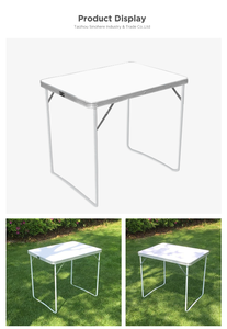 Mesa de Comedor Plegable Ligera y Portátil de Aleación de Aluminio Moderna para Patio, <span class=keywords><strong>Bistro</strong></span>, Jardín, Playa, Picnic y Camping - Product Image 5