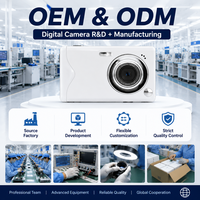 Cámara Digital 1080P FHD CCD 44MP con Zoom 16X, Resistente al Agua, Batería Recargable, Cámara Compacta para Vlogging para Niños, Estudiantes y Principiantes