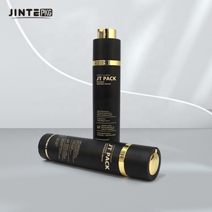 Envase Cosmético Negro Mate de 50 ml, Botella de Bomba Sin Aire de Plástico con Sistema de Giro para Suero Facial - Product Image 4