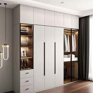 Armoire moderne avec porte en verre personnalisable pour la décoration intérieure - Product Image 1