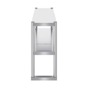 Étagère de comptoir multi-niveaux en acier inoxydable, organisateur suspendu pour plan de travail de cuisine, équipement de cuisine commerciale - Product Image 4