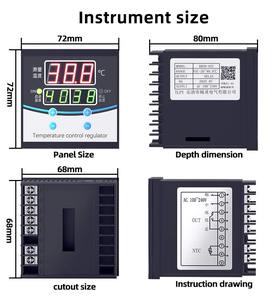 औद्योगिक नियंत्रण तापमान नियंत्रक ऊपरी और निचली सीमा तापमान नियंत्रण ntc तापमान नियंत्रक - Product Image 3