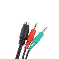 Maßgefertigtes Mini-Din 6,35 AUX Koaxial-Optisches Faser-Audiokabel Kombinierte Abschirmung PVC-Ummantelung Mikrofon Lautsprecher DVD-Player