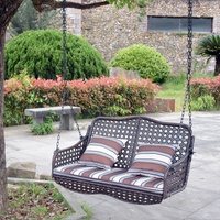 Chaise en rotin PE en rotin tissé à la main avec panier suspendu Super september offre