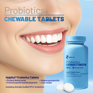 Comprimés à croquer de probiotiques composés favorisant la santé intestinale et l'immunité avec plusieurs souches de bactéries - Product Image 2