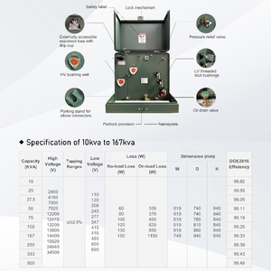 Hentg Power Einphasiger Transformator für Bodenmontage 240V-480V 50kVA für Wohnstromversorgung - Product Image 4