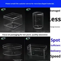 Boîte d'emballage en plastique rigide PS de qualité alimentaire, épaisseur 1 mm, haute transparence, pour bonbons, gâteaux carrés, biscuits, en-cas, modèle JNH-023