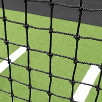 Robuste 70 'X 14' X 12 'Cage de frappeur de baseball HDPE personnalisée Filet de frappeur de balle molle