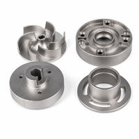 Pièces d'impeller usinées avec précision sur mesure OEM, composants métalliques en acier inoxydable