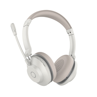 Casque téléphonique sans fil à réduction de bruit BT-882 pour centre d'appels avec microphone