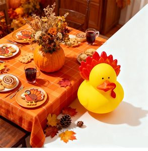 เป็ดยางสำหรับรถจี๊ป ขนาด 2 นิ้ว เป็ดลอยน้ำสำหรับของเล่นในอ่างอาบน้ำ ของชำร่วยงานปาร์ตี้ วันเกิด เวลาอาบน้ำ - Product Image 1