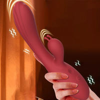 Vibrateur Red Rabbit pour femmes, 12 fréquences de vibration réglables, masseur clitoridien AV, stimulateur intime portable, pour adultes