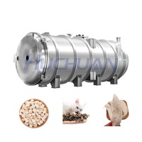 Huchuan industriële vriesdroogmachine voor voedselverwerking, grote capaciteit, SUS304 roestvrij staal, PLC-gestuurd, gasverwarming