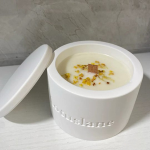 Bougie parfumée artisanale en cire de soja, design créatif en <span class=keywords><strong>marbre</strong></span>, mèche en bois, aromathérapie, parfum pour les fêtes, coffret cadeau - Product Image 6