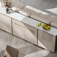 Armoire de rangement commerciale moderne et minimaliste en contreplaqué, réglable en hauteur, avec tiroirs verrouillables, multifonctionnelle pour l'école, la maison et le bureau