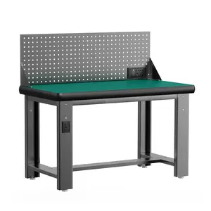 Hot Sale Lab Workbench with Light Heavy Duty Industrial Workbench Table anti-static worktable aluminum custom workbench