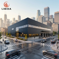 Edificio de Estructura de Acero Ligero, Almacén Industrial Prefabricado, Taller, Construcción de Estructura Metálica