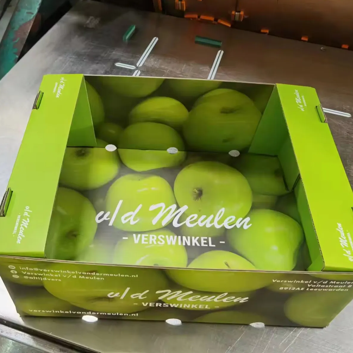 Hete Verkoop Custom Fruit Box/Groente Box Voor Tomaat/Appel/Perzik/Kers Met Logo