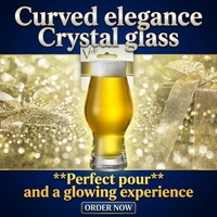 Verre à bière artisanale IPA transparent de 450 ml avec logo personnalisé, verre à base épaisse pour bar, pub, maison, passe au lave-vaisselle