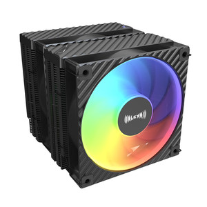Dq125 Argb Black Vk Cpu Radiador refrigerado por aire <span class=keywords><strong>de</strong></span> doble <span class=keywords><strong>torre</strong></span> compatible con efectos <span class=keywords><strong>de</strong></span> iluminación Lga1700/1851 Am5 Argb - Product Image 2