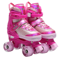 2025 März Neuerscheinung 5 Langlebige Günstige Hochwertige Vierrad Professionelle Freilauf-Rollschuhe für Kinder Banwei Leder-Rollschuhe