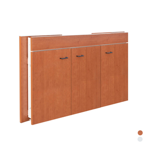 Mueble Bajo Fregadero Plegable de 3 Puertas, 120x45 cm, con Encimera de Cerámica, Almacenamiento para Cocina - Product Image 1