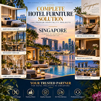Solutions clés en main de mobilier hôtelier : Mobilier d'hôtel pour marques internationales, ensemble de chambre standard |   Meubles de chambre d'hôtel